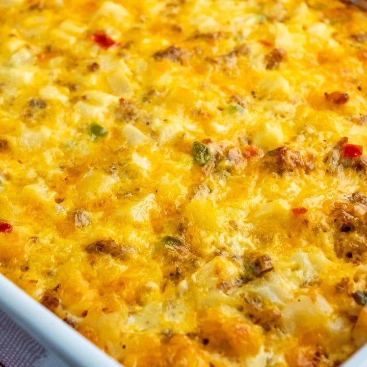 Cheesy Breakfast Potato Casserole