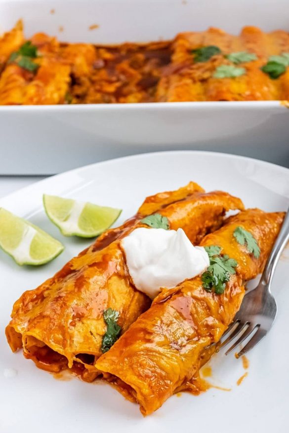 Beef and Bean Enchiladas Recipe - Top Recipes