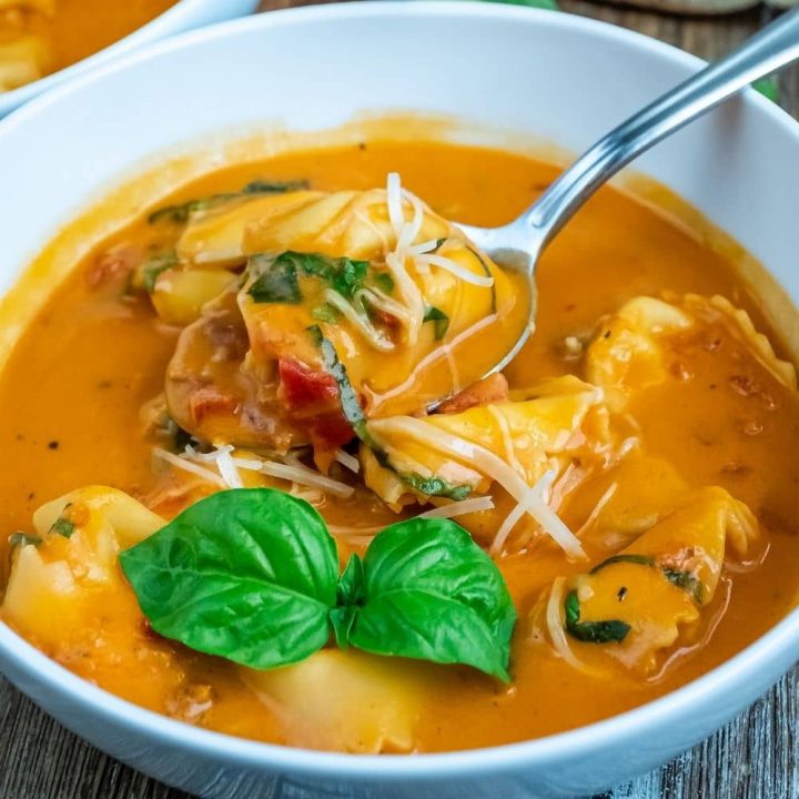 Creamy Tomato Tortellini Soup