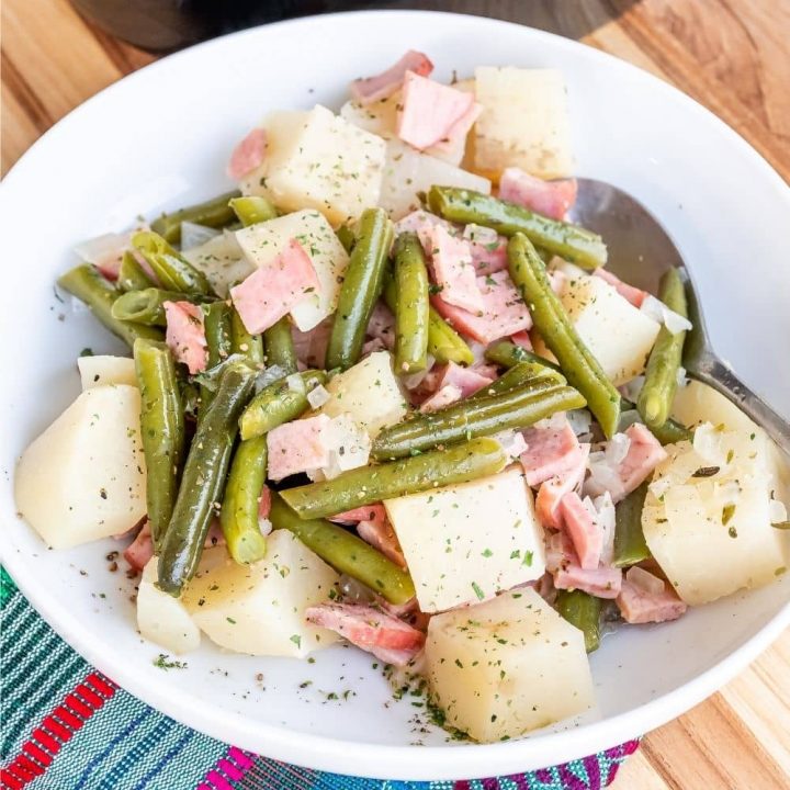 Green Beans with Potatoes and Ham