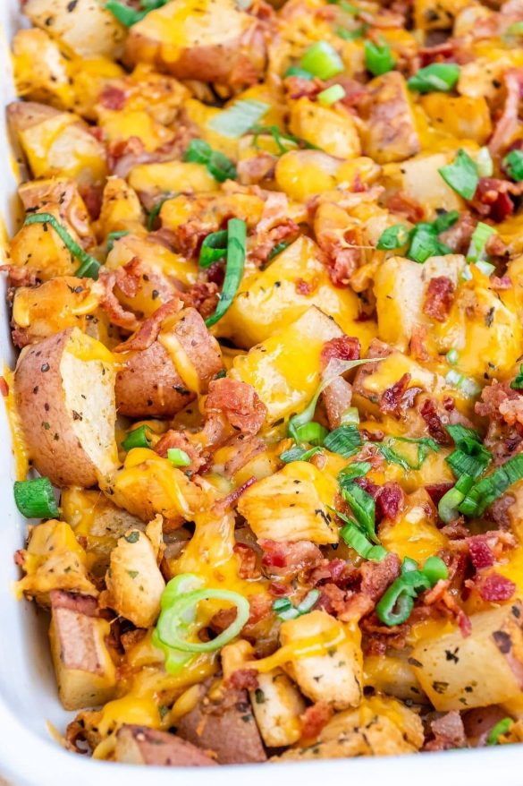 Loaded Chicken and Potato Casserole - Top Recipes