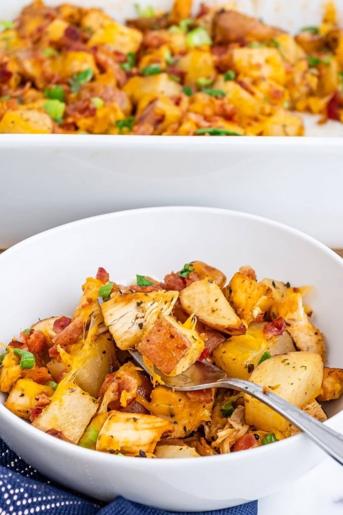 Loaded Chicken and Potato Casserole