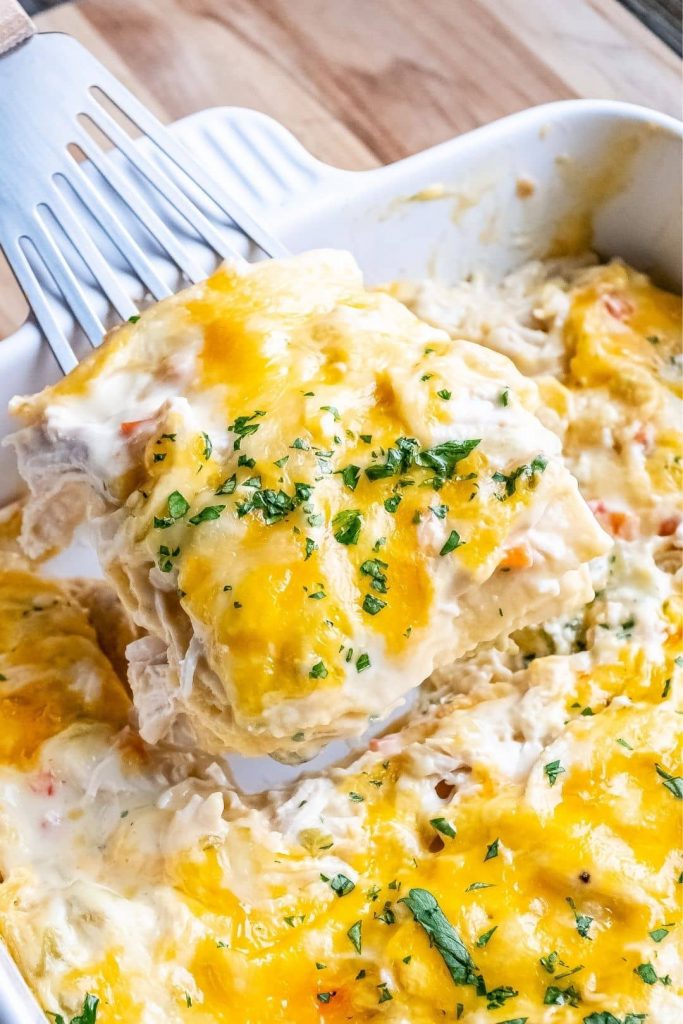 Sour Cream Chicken Enchiladas