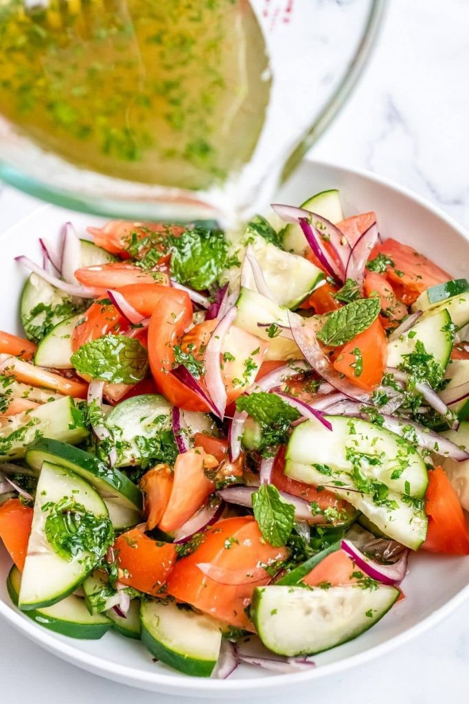 Tomato Cucumber Onion Salad