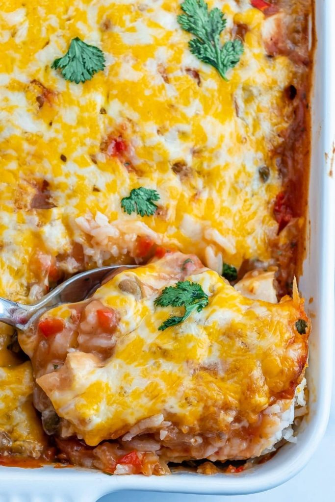 Salsa Chicken Rice Casserole