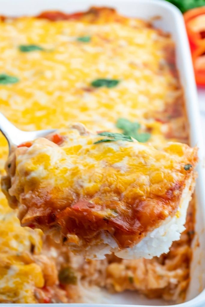 Salsa Chicken Rice Casserole