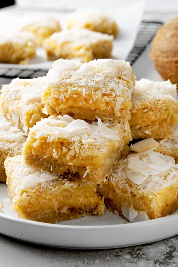 Buttery Coconut Bars Recipe - Top Recipes