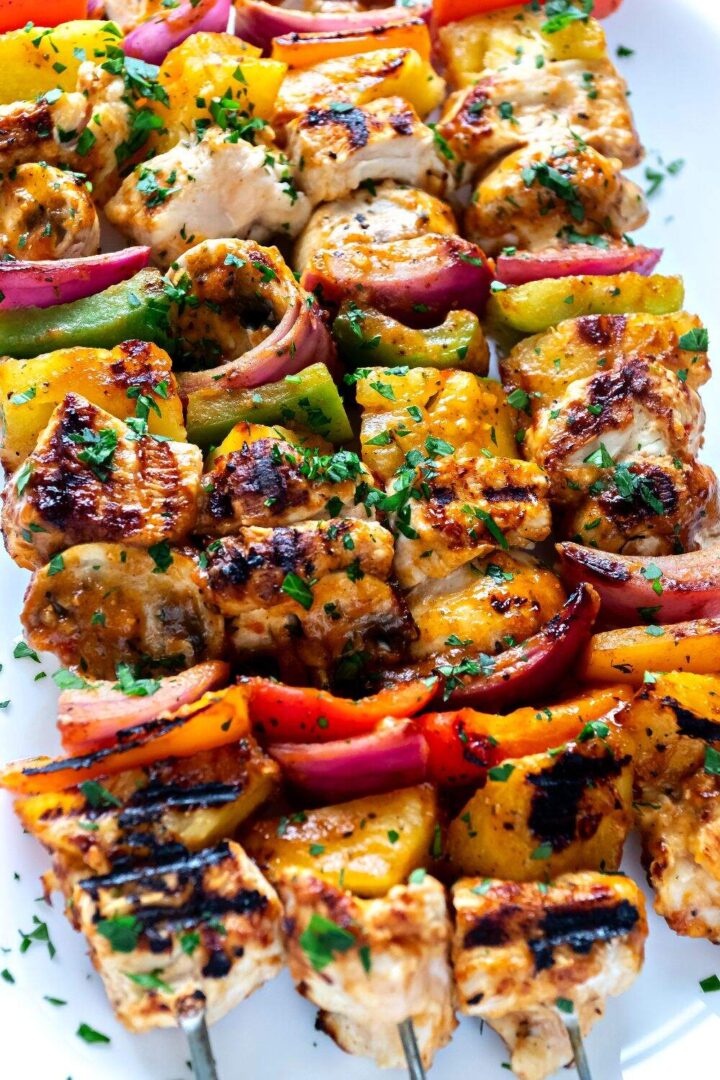 Hawaiian Chicken Kabobs Recipe - Summer Appetizers