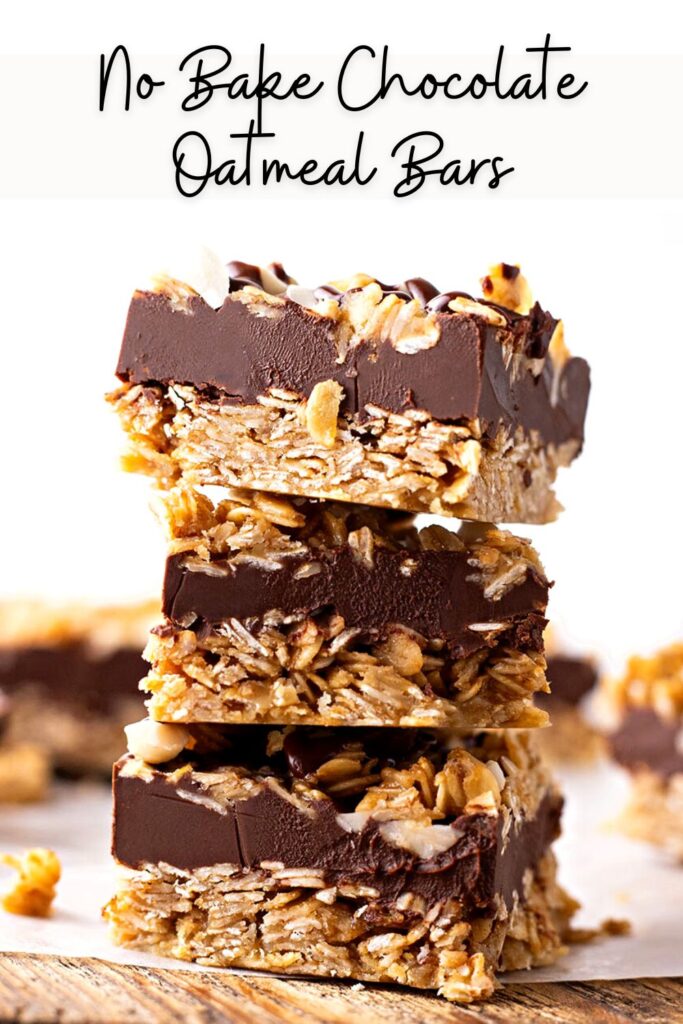 No Bake Chocolate Oatmeal Bars