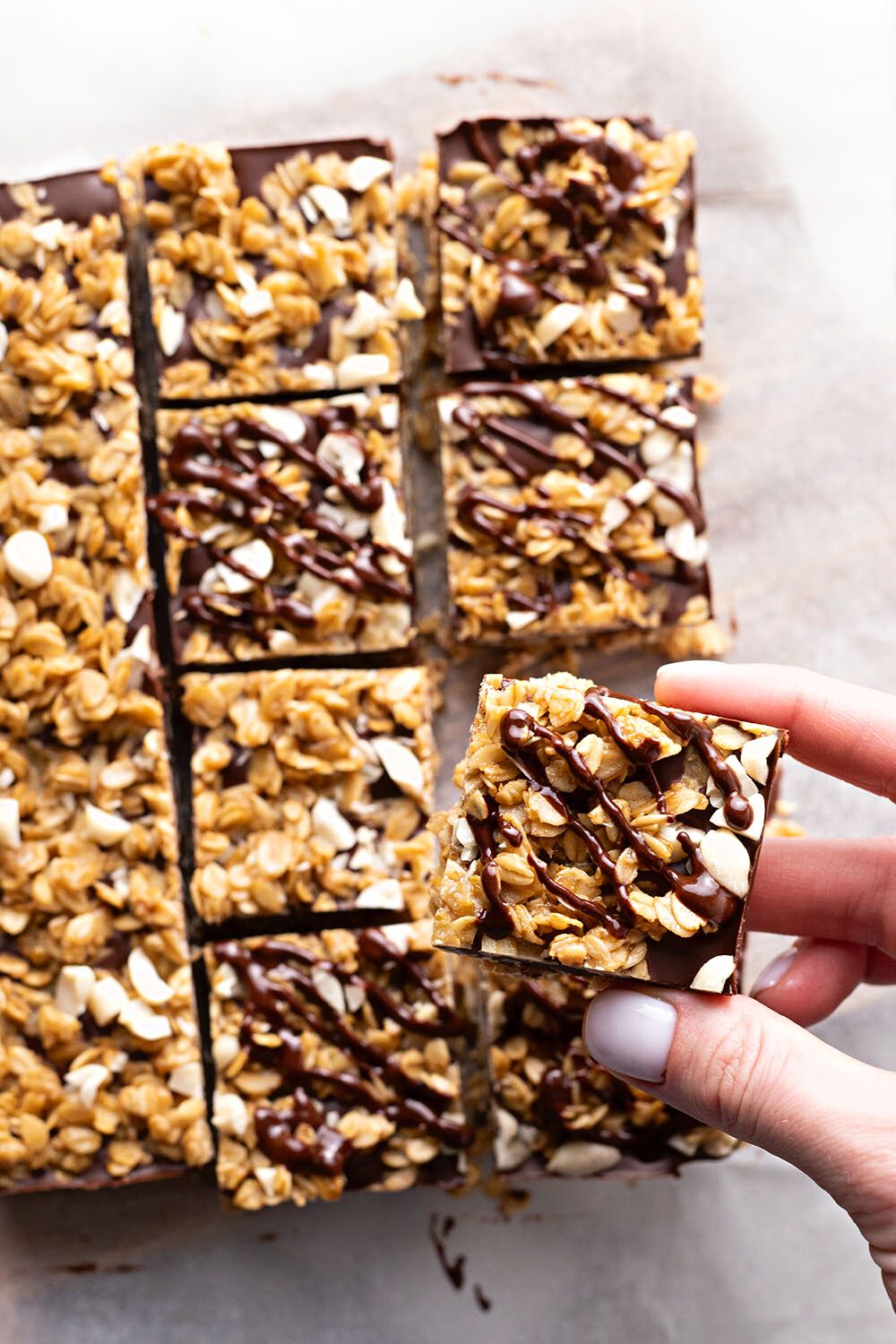 No Bake Chocolate Oatmeal Bars