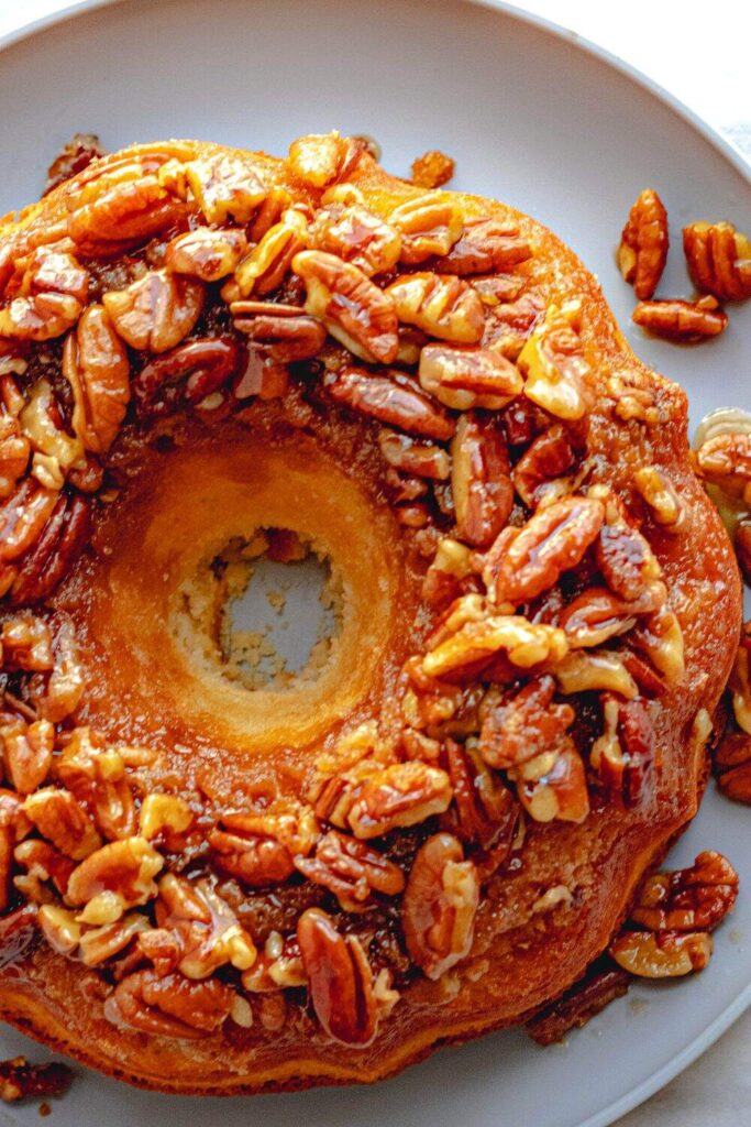 Pecan Upside Down Bundt Cake