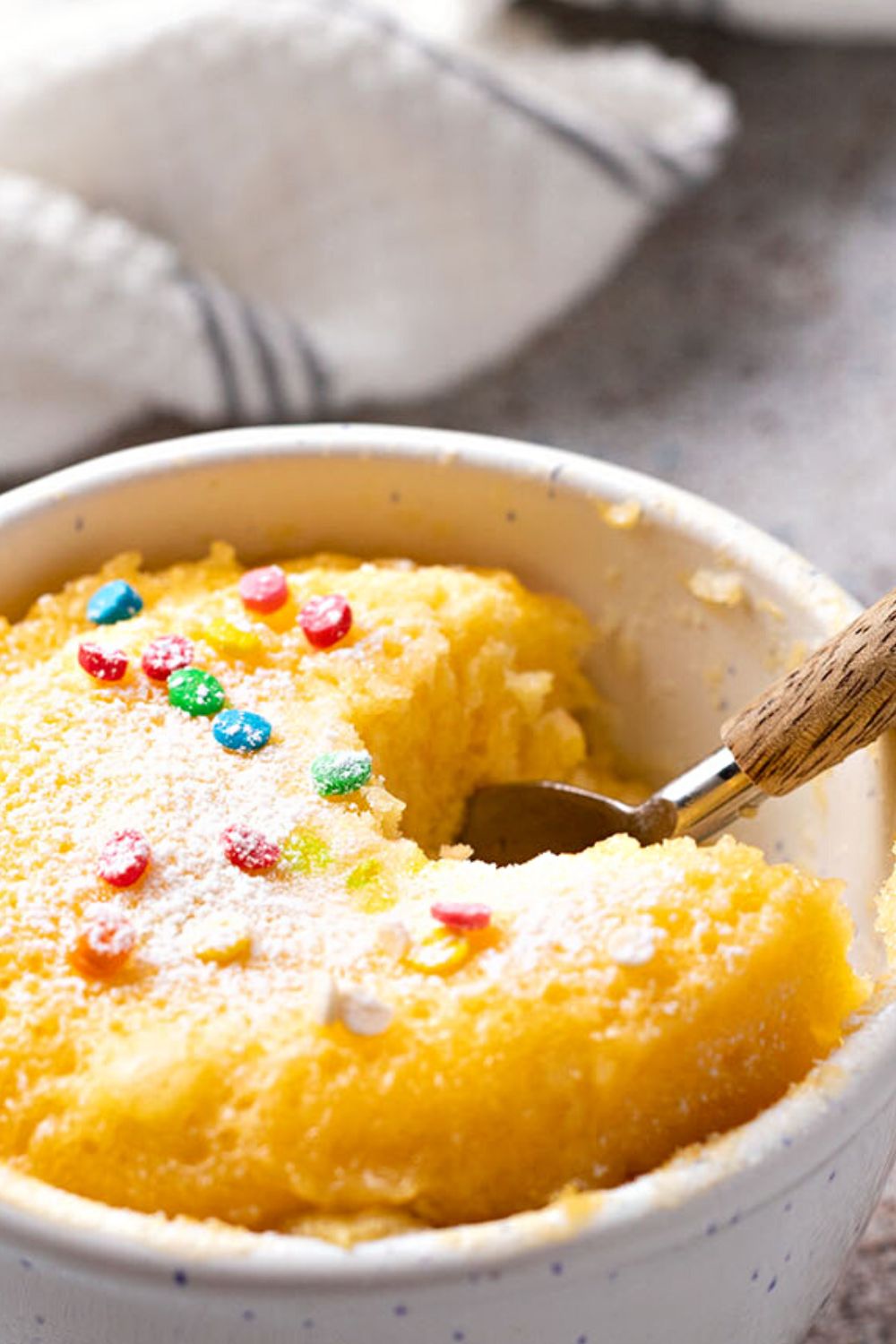 The Moistest Vanilla Mug Cake