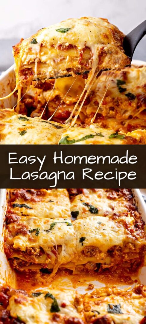 Easy Homemade Lasagna Recipe - Top Recipes