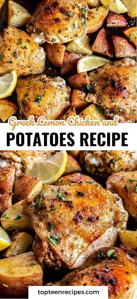 Greek Lemon Chicken and Potatoes Recipe - Top Recipes