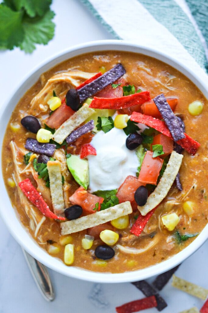 Slow Cooker Chicken Fajita Soup