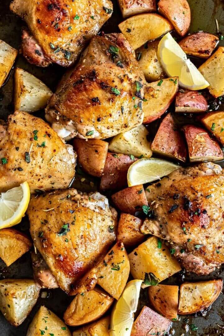 Greek Lemon Chicken and Potatoes Recipe - Top Recipes